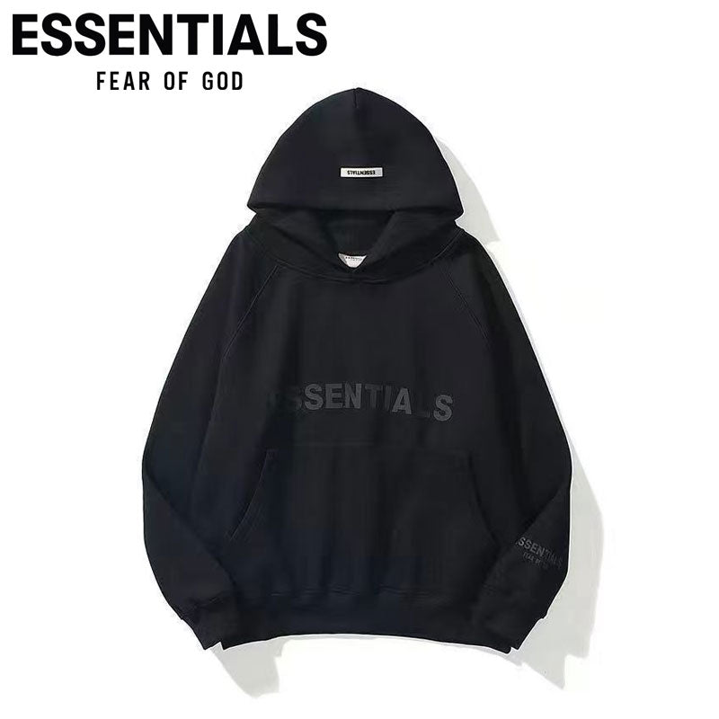 ESSENTIALS Street style collaboration hooded sweat shirt